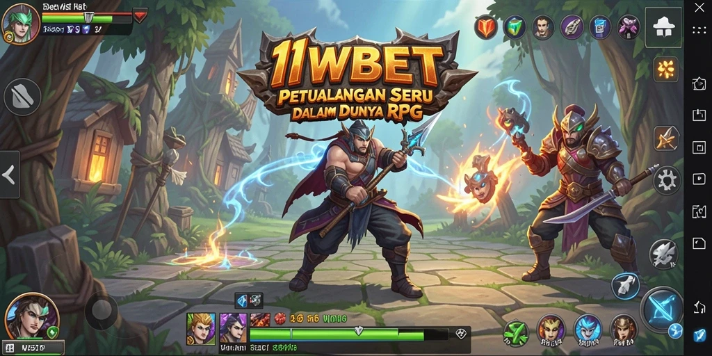 Tampilan gameplay RPG yang mendebarkan di 11WBET.