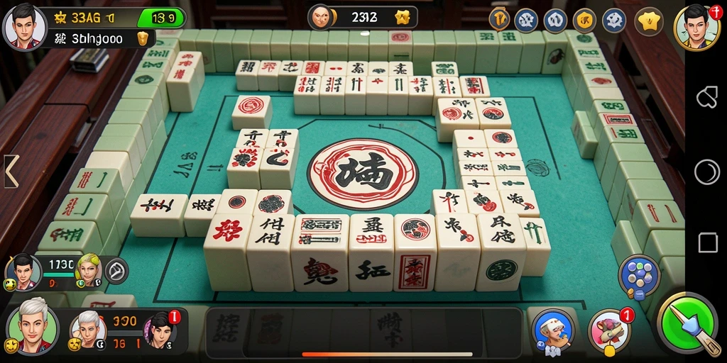 Screenshot gameplay Mahjong 33AG yang menarik dan penuh warna.
