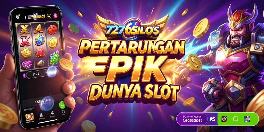 Tampilan pertarungan mendebarkan dalam permainan 7276SLOTS dengan karakter yang beraksi.