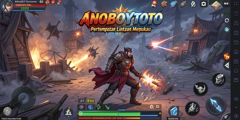 Screenshot ANOBOYTOTO menunjukkan aksi tembak-menembak yang intens.
