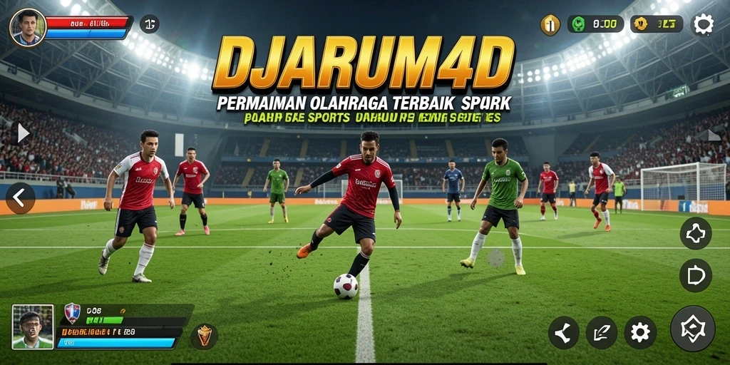 Screenshot gameplay DJARUM4D menampilkan aksi seru olahraga.
