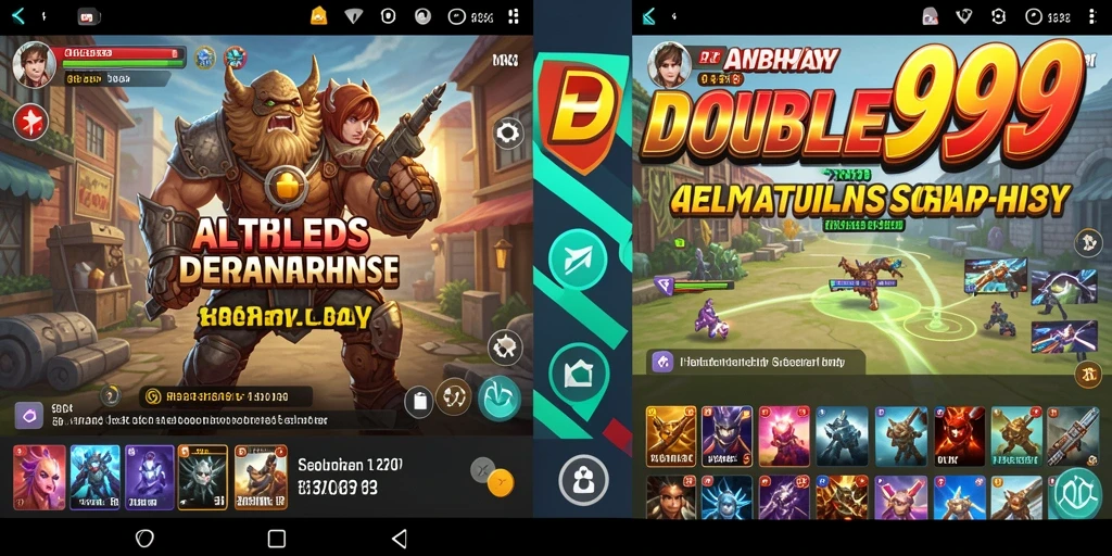 Tampilan screenshot utama DOUBLE999 menunjukkan antarmuka aplikasi yang sederhana dan intuitif.