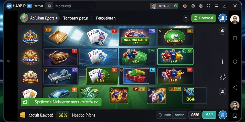 Screenshot utama HARAPJP menunjukkan pengalaman taruhan yang interaktif dan menarik.