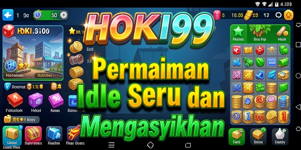 Tampilan gameplay seru HOKI99 dengan karakter yang sedang berkembang.
