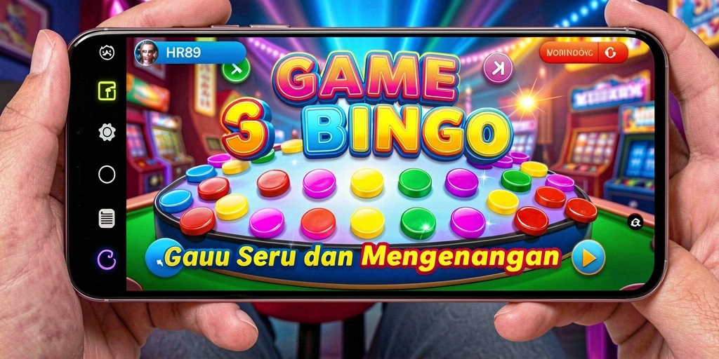Screenshot gameplay HR89 yang menunjukkan keseruan bermain Bingo.