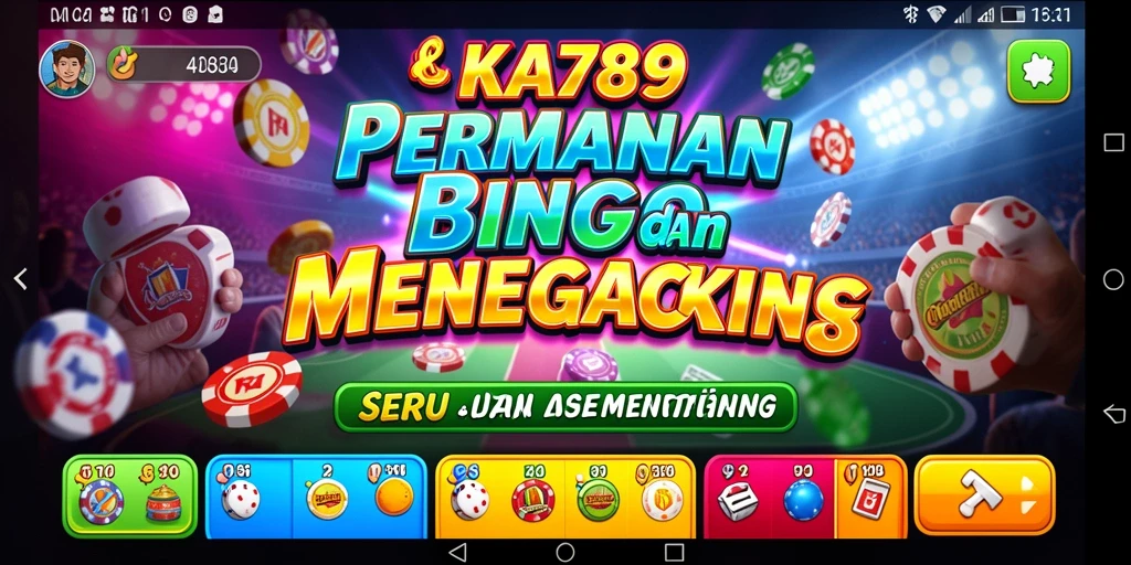 Screenshot KA789 menunjukkan gameplay bingo yang seru dan interaktif.