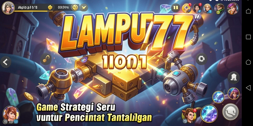 Screenshot utama LAMPU777 menampilkan aksi strategis dalam gameplay.