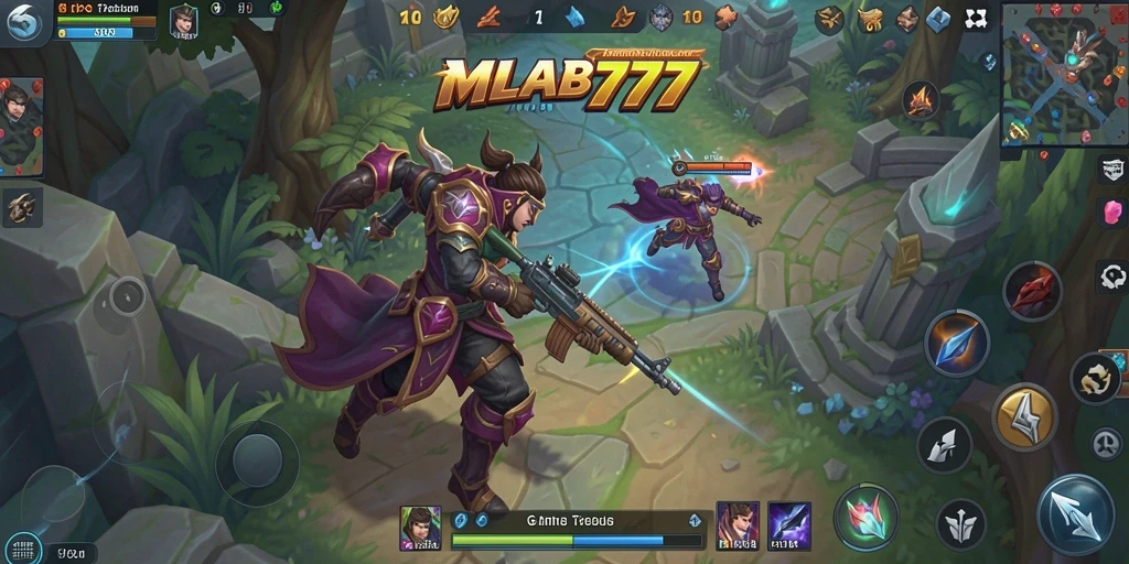 Tampilan gameplay MLBB777 yang intens dan mendebarkan.