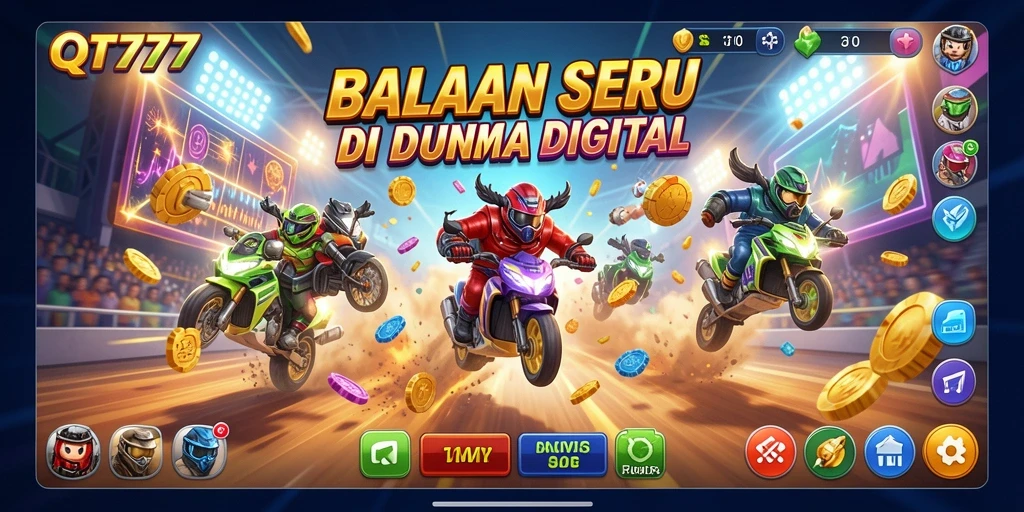 Gameplay Racing yang intens dan seru di QT777.