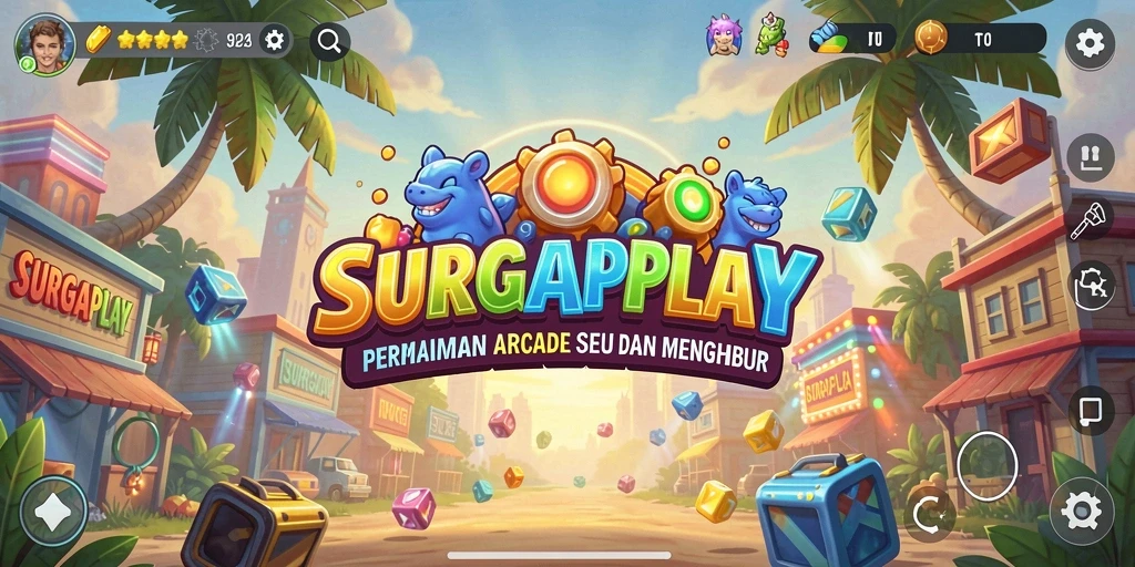 Screenshot utama SURGAPLAY menampilkan aksi gameplay yang intens dan seru.