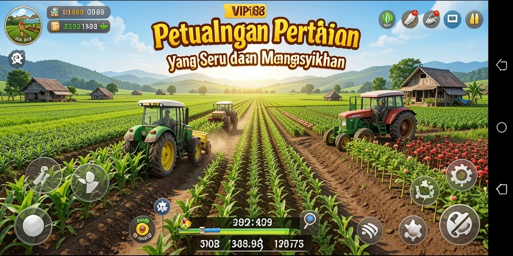 Gameplay yang seru dengan aktivitas bertani dan merawat hewan.